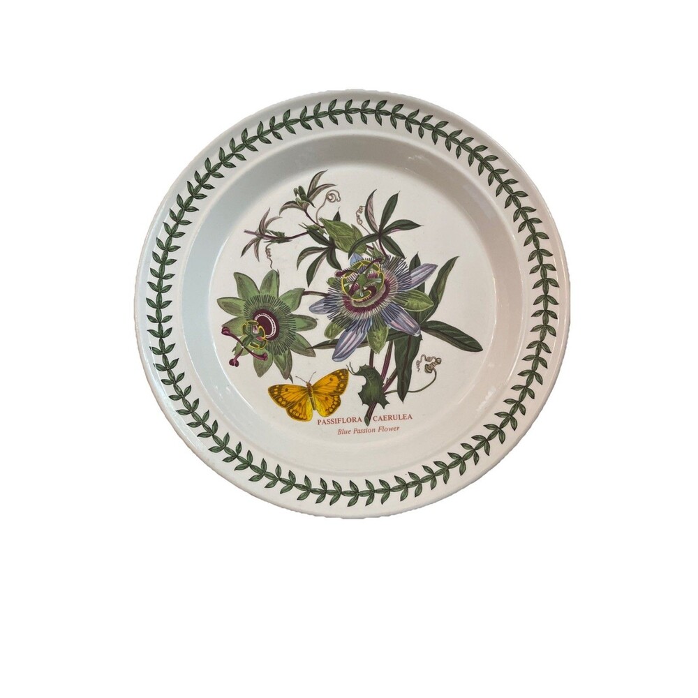 Portmeirion Botanic Garden Dinner Plate Passiflora Caerulea Blue Passion Flower